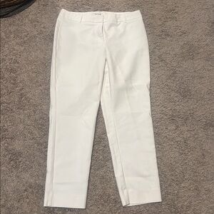 White House Black Market Crisp White Trousers